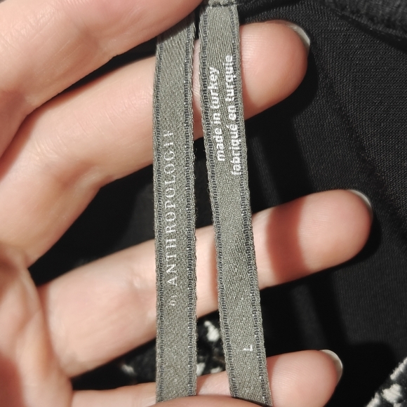 Anthropologie Floral Sweetheart Top Large Blouse Cropped Puffer Sleeves Boho - Picture 3 of 8